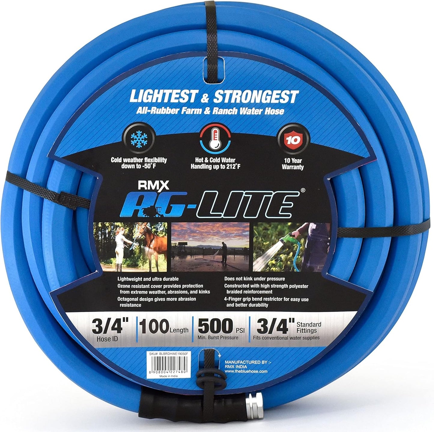 Blubird Ag-lite 3/4" 100' Foot Water Hose
